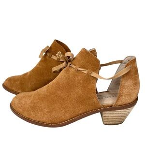 Kelsi Dagger Brooklyn Kym Ankle Boot Sz 6.5 Tan Suede Boho